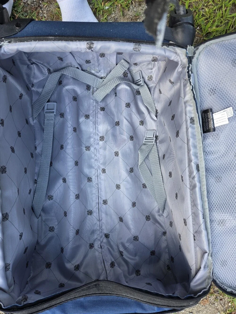 Blue Rolling Carry-On Suitcase - Men's Travel Bag